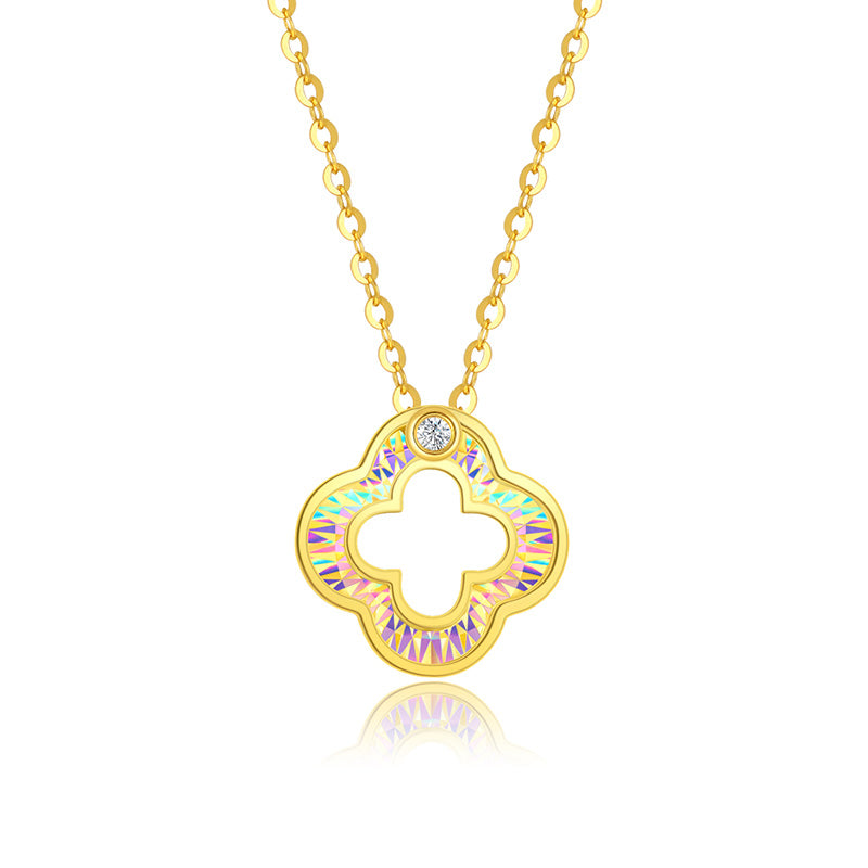 DARA 18K Gold Diamond Necklace KX1621001