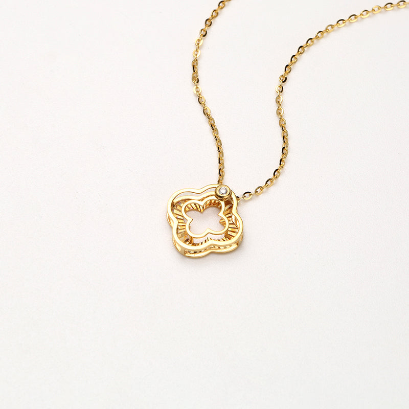 DARA 18K Gold Diamond Necklace KX1621001